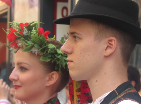 Chorvatský soubor na Mezinárodním folklorním festivalu v Brně 27.8.2016