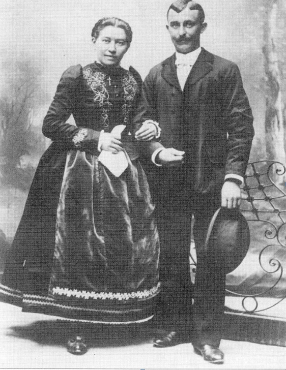 svatební pár Sokolnice 1912